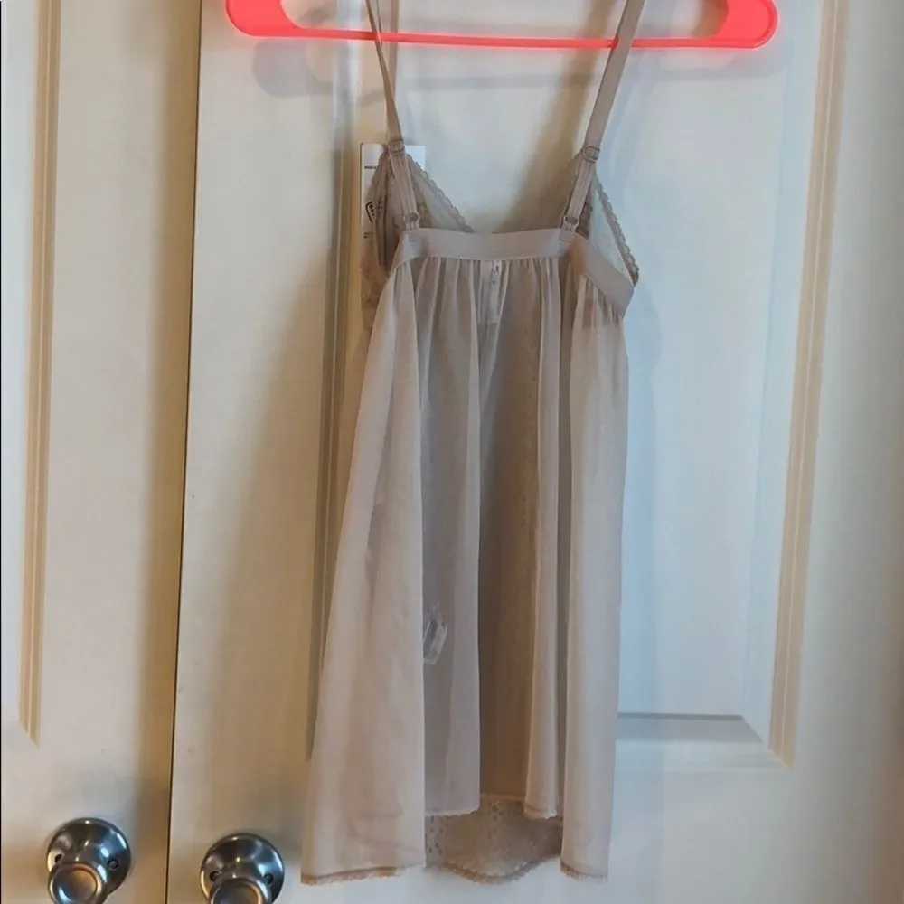 DKNY Sheer Lace Chemise and G-String